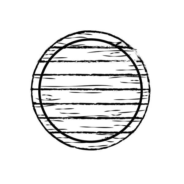 Figura Elemento Emblema Legno Decorazione Disegno Vettoriale Illustrazione — Vettoriale Stock