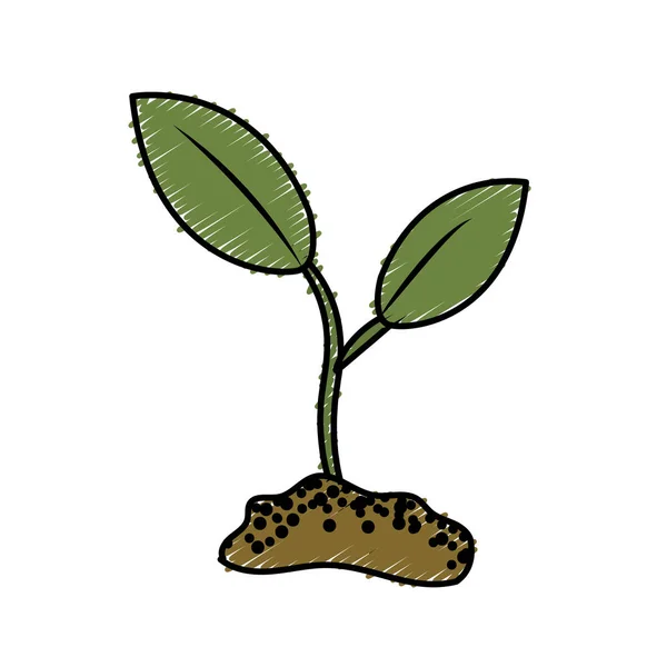 ベクトル イラスト デザインのかわいい生態学植物 — ストックベクタ
