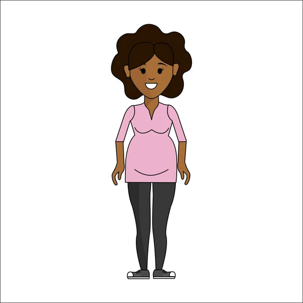 people, woman pregnant avatar icon, vector illustration design