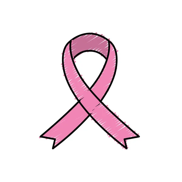 Femmes Cancer Sein Illustration Vectorielle Conception Symbole — Image vectorielle
