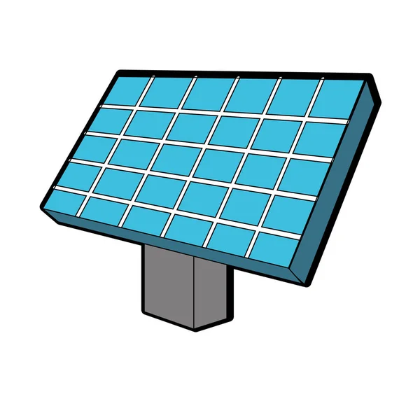 Ecologycal ベクトル図の太陽エネルギー要素 — ストックベクタ