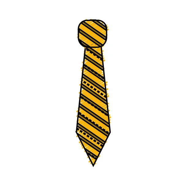 Elegante Cravatta Utilizzare Giorno Speciale Illustrazione Vettoriale — Vettoriale Stock