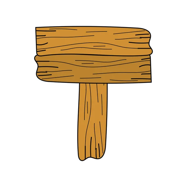 Schöne Rechteckige Holz Emblem Design Vektor Illustration — Stockvektor