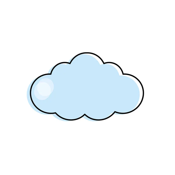 Φυσικό Σύννεφο Σχεδιασμό Για Φρέσκο Καιρός Εικονογράφηση Διάνυσμα — Διανυσματικό Αρχείο