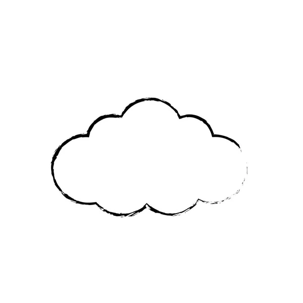 Postać Naturalnych Chmura Projekt Ilustracji Wektorowych Świeże Pogoda — Wektor stockowy