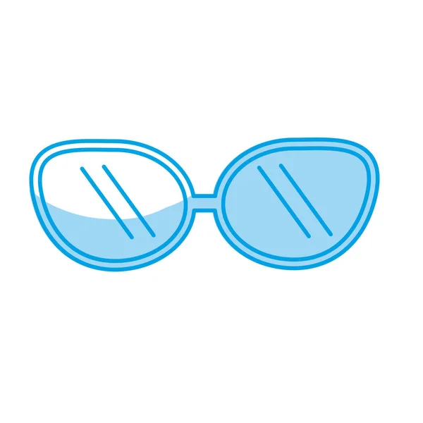 Silueta Gafas Sol Lindo Diseño Estilo Moda Vector Ilustración — Vector de stock