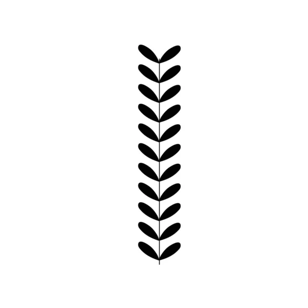 素朴な枝の葉ベクター イラストをデザイン — ストックベクタ