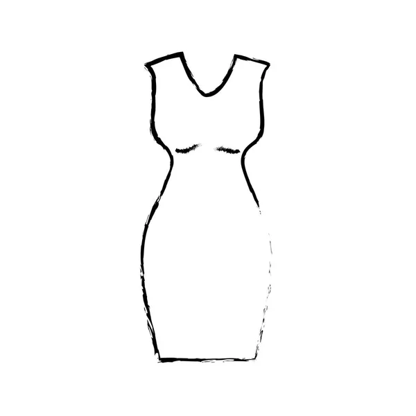 Σχήμα Ωραία Γυναίκα Φθορά Στυλ Σχεδιασμού Εικονογράφηση Διάνυσμα — Διανυσματικό Αρχείο