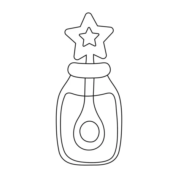 Zaubertrank Flasche Symbol Vektor Illustration Design — Stockvektor