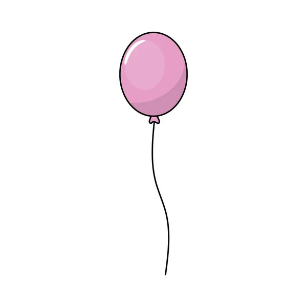 Illustration Vectorielle Volante Drôle Conception Décoration Ballon — Image vectorielle