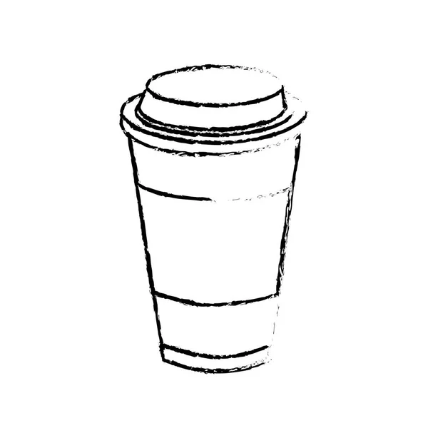 Rysunek Smaczny Napój Kawa Napój Projektowania Ilustracja Wektorowa — Wektor stockowy