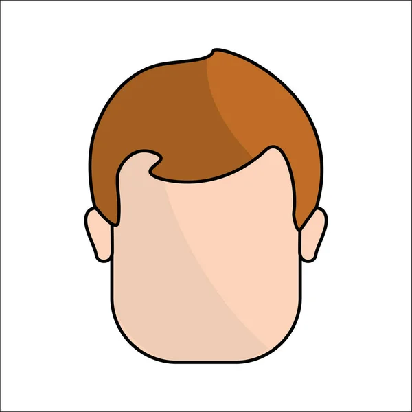 Personas Avatar Cara Hombres Icono Imagen Diseño Ilustración Vectorial — Vector de stock