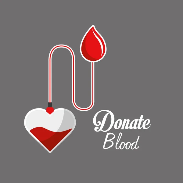 Изображение Иконки Кампании Донорства Крови Векторная Иллюстрация Дизайна — стоковый вектор