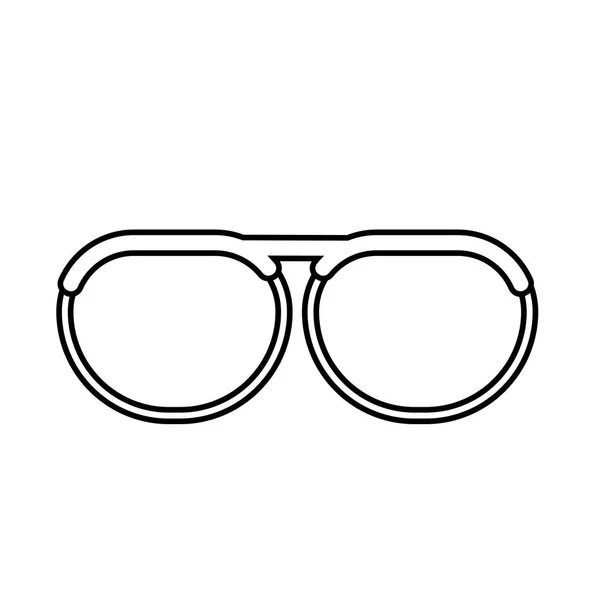 Línea Agradable Gafas Accesorio Para Ver Vector Ilustración — Archivo Imágenes Vectoriales