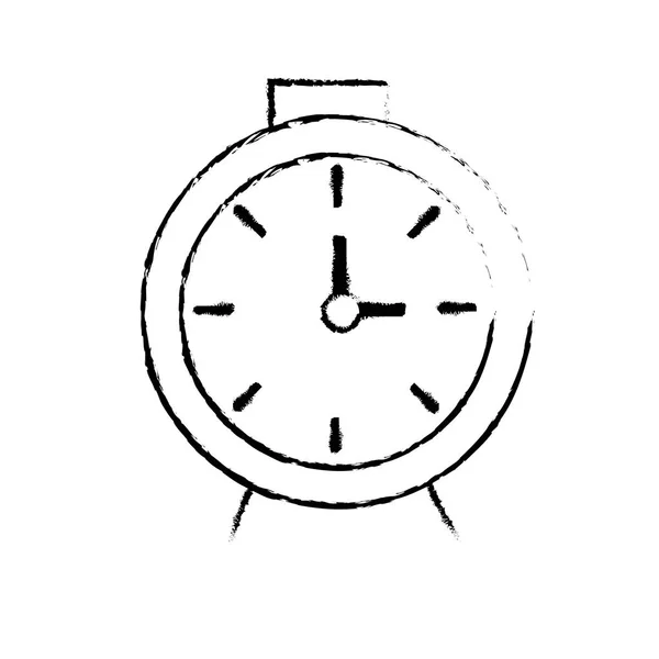 Figure Clock Design Know Time Vector Illustration — Stock Vector