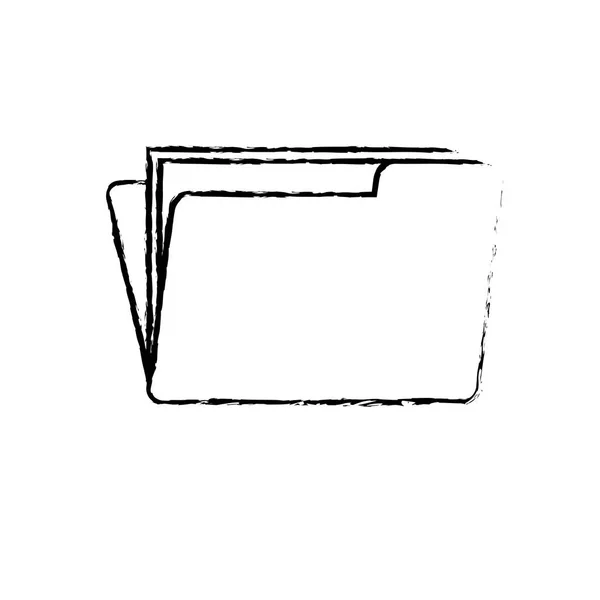 Figure Folder File Important Business Documents Vector Illustration — Stock Vector