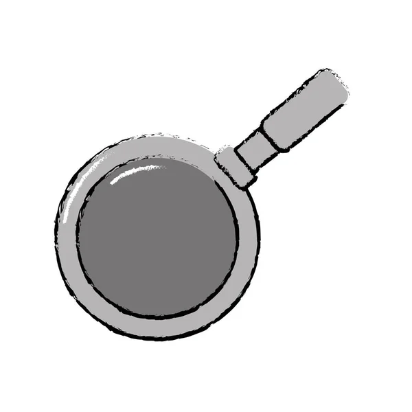 Металлическая Сковорода Кухонная Утварь Векторная Иллюстрация — стоковый вектор