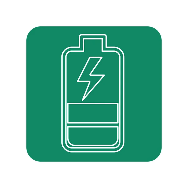 标签电池电源数字充电 矢量插图 — 图库矢量图片