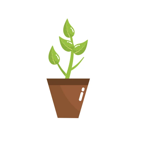 Φυσικό Φυτό Φύλλα Και Οικολογία Φροντίδα Εικονογράφηση Διάνυσμα — Διανυσματικό Αρχείο