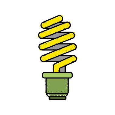 enerji ampul, vektör çizim tasarım kaydetmek