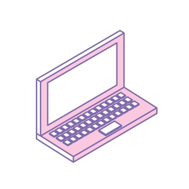 Sosyal bilgi teknoloji laptop bağlamak vektör çizim