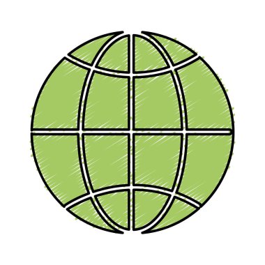 global symbol to earth planet, vector illustration design