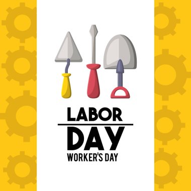 profesyonel İşçi Bayramı Ulusal kutlama vektör çizim