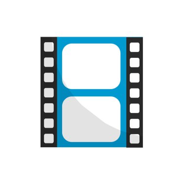 Film şeridi stüdyo Sahne projeksiyon, vektör çizim