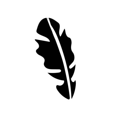 ormanda, vektör çizim egzotik bitkilerin kontur güzel yaprak