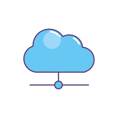 bulut veri bağlantısı ağ bilgi vektör çizim