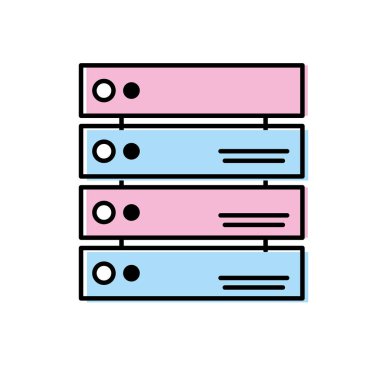 veritabanı teknolojisi sistem bilgi hizmeti vektör çizim