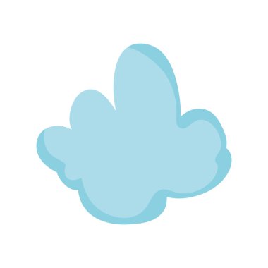 şirin peri masalı bulut simge vektör çizim tasarım