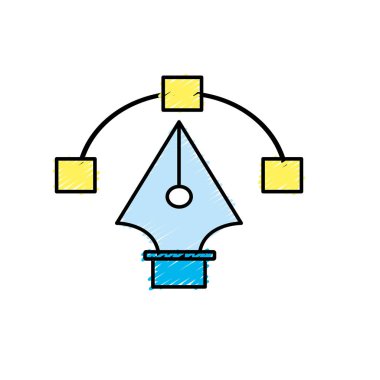 kalem düğümlerin Tasarım görüntü vektör çizim ile