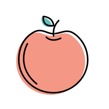 delicious apple fruit with exotic food vector illustration