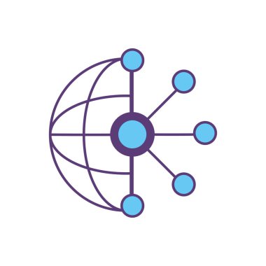 devre genel veri teknoloji merkezi sunucu vektör çizim için