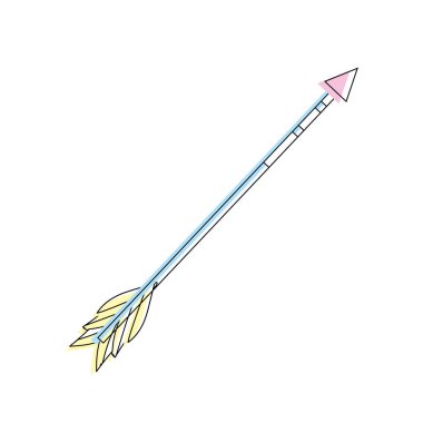 sevimli ok öğe ile süs tasarlamak vektör