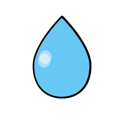 Su damla sembol çevre bakım vektör çizim için