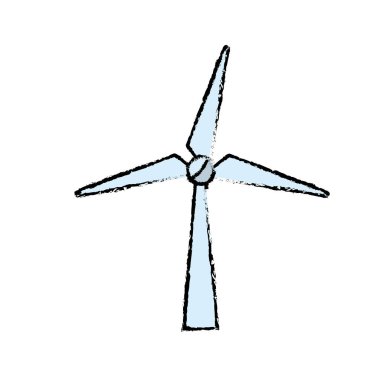 Windpower teknoloji çevre koruma vektör çizim için