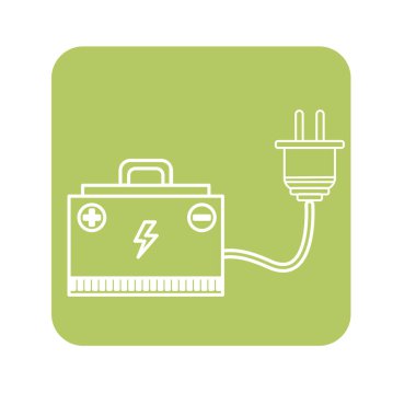 etiket enerji logger metre elektrik gezegenin, vektör çizim
