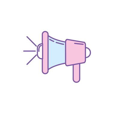 hoparlör iletişim iletiyi vektör çizim aracına megafon