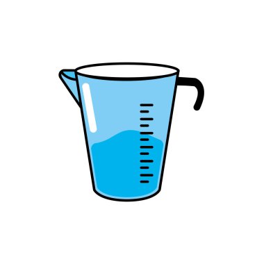 jar measures kitchen utensil object to cuisine vector illustration