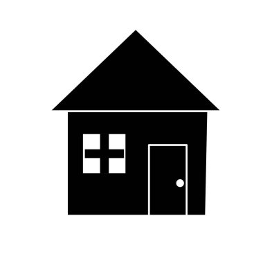 mimari tasarım simge vektör çizim ile kontur güzel ev