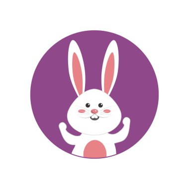 Mutlu Paskalya günü simge görüntüsünü, vektör çizim tasarım