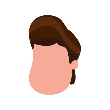 iyi bir çocuk yüzü ile haistyle, vektör çizim tasarım