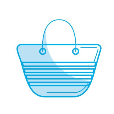 Plaj vektör çizim içinde olmak siluet moda çanta