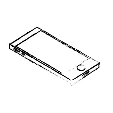 Şekil teknoloji Smartphone-e doğru elektronik iletişim vektör çizim