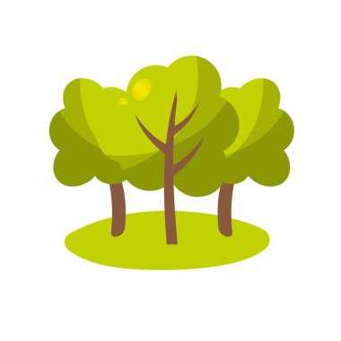 doğal ağaç dallarına ekoloji bakım vektör çizim ile