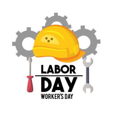 profesyonel İşçi Bayramı Ulusal kutlama vektör çizim