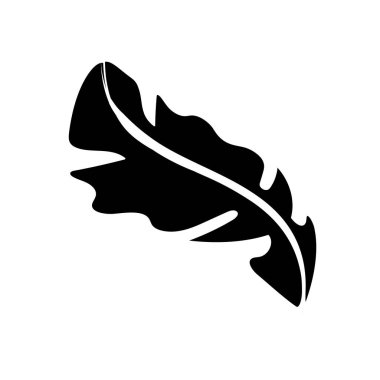 ormanda, vektör çizim egzotik bitkilerin kontur güzel yaprak