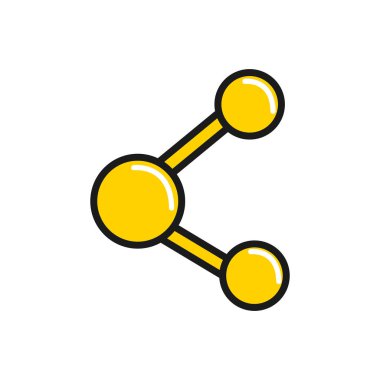 Sosyal dijital paylaşım sembol simge vektör çizim